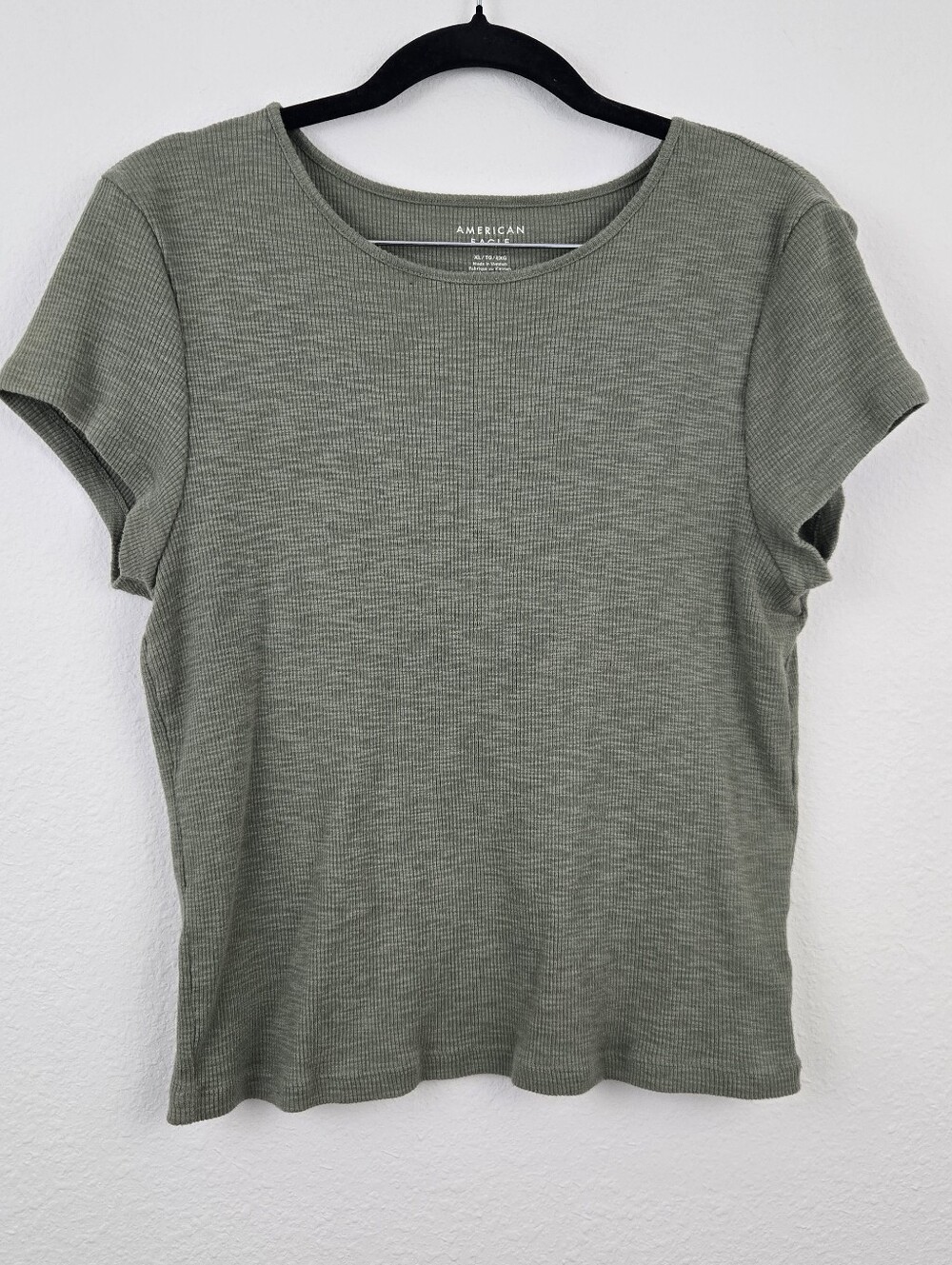 Green American Eagle Baby Tee